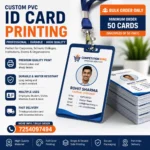 Bulk PVC Id Card Printing For School, Office & Event ID Cards (Minimum 50 Cards)